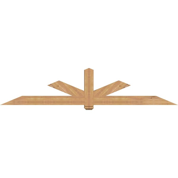 Ekena Millwork Kennewick Timber Gable Bracket, Western Red Cedar, 108"W x 22"H x 5 1/2"D x 5 1/2"F, 5/12 Pitch GBW108X22X0606KEN00SWR - main